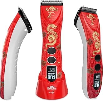 - Flash 5 Red Dragon Limited Edition - 5-in-1 Digital Cordless Clipper - Precision Pet Grooming: Trim, Shape, and Style Effortlessly USB-C Charging (Red)