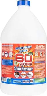 Amazing 60 Second Stain Remover - Commercial Strength - Powerful, Natural Enzymes Remove Food, Grease, Pet Stains & More - Non-Toxic/Eco Friendly - USA Made (128oz Bottle - Save 50%)