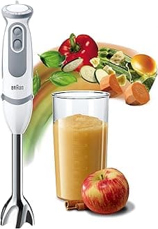 MultiQuick 5 Hand Blender, 1000W, 21 speeds, PowerBell Technology, Splash Control, One Hand Speed Wheel, Ergonomic Shape, Comfortable Soft Grip, BPA-Free Beaker - MQ 5200