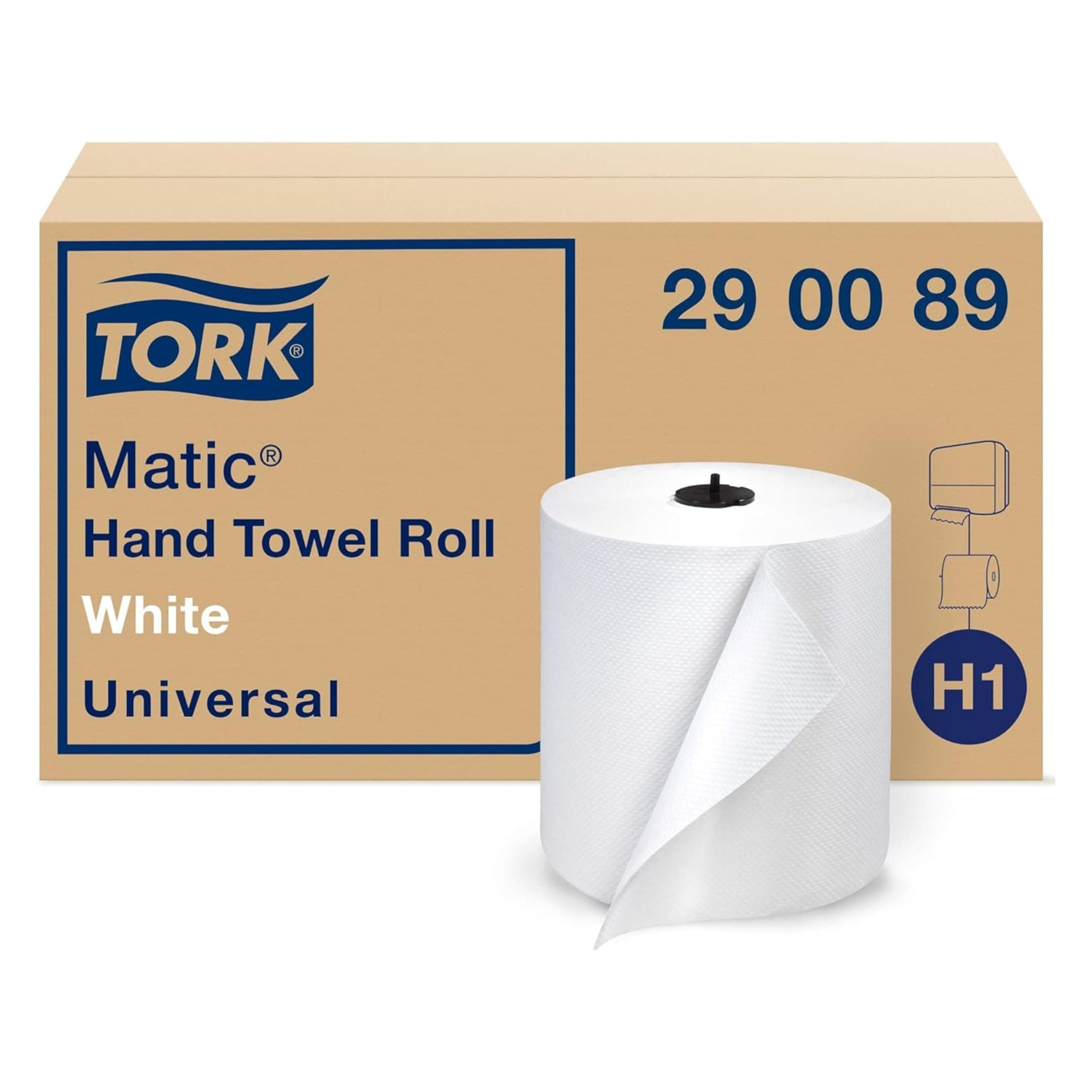 290089 Advanced Single-Ply Hand Roll Towel, White (Pack of 6)