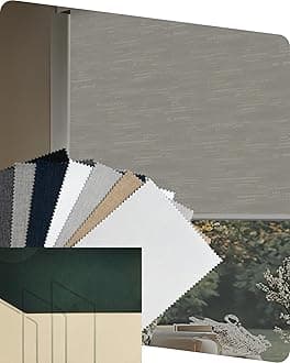 Fabric Sample Blinds, Blackout Blinds Roller Shades, Shades for Windows, Fabric Sample (Multicolor)