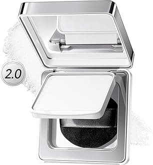 2.0 Black Magnet Soft Focus Powder, Waterproof Translucent Pressed Setting Powder, 24H Longlasting Talc-Free Face Powder, Oil Control Compact Makeup,03 Translucent For Sensitive Skin, 0.28Oz