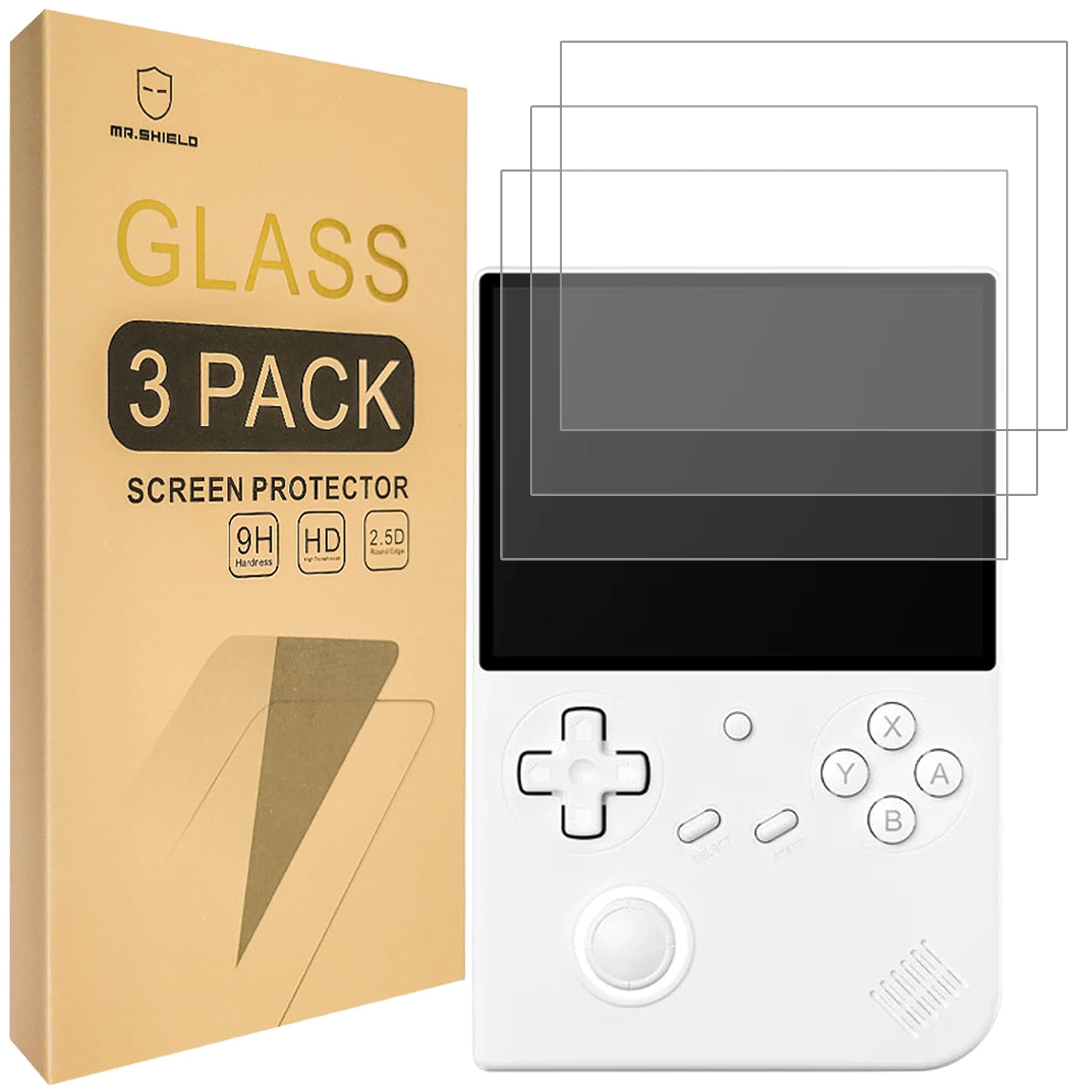 Screen Protector compatible with ANBERNIC RG40XXV [Tempered Glass] [3-PACK] [Japan Glass with 9H Hardness]