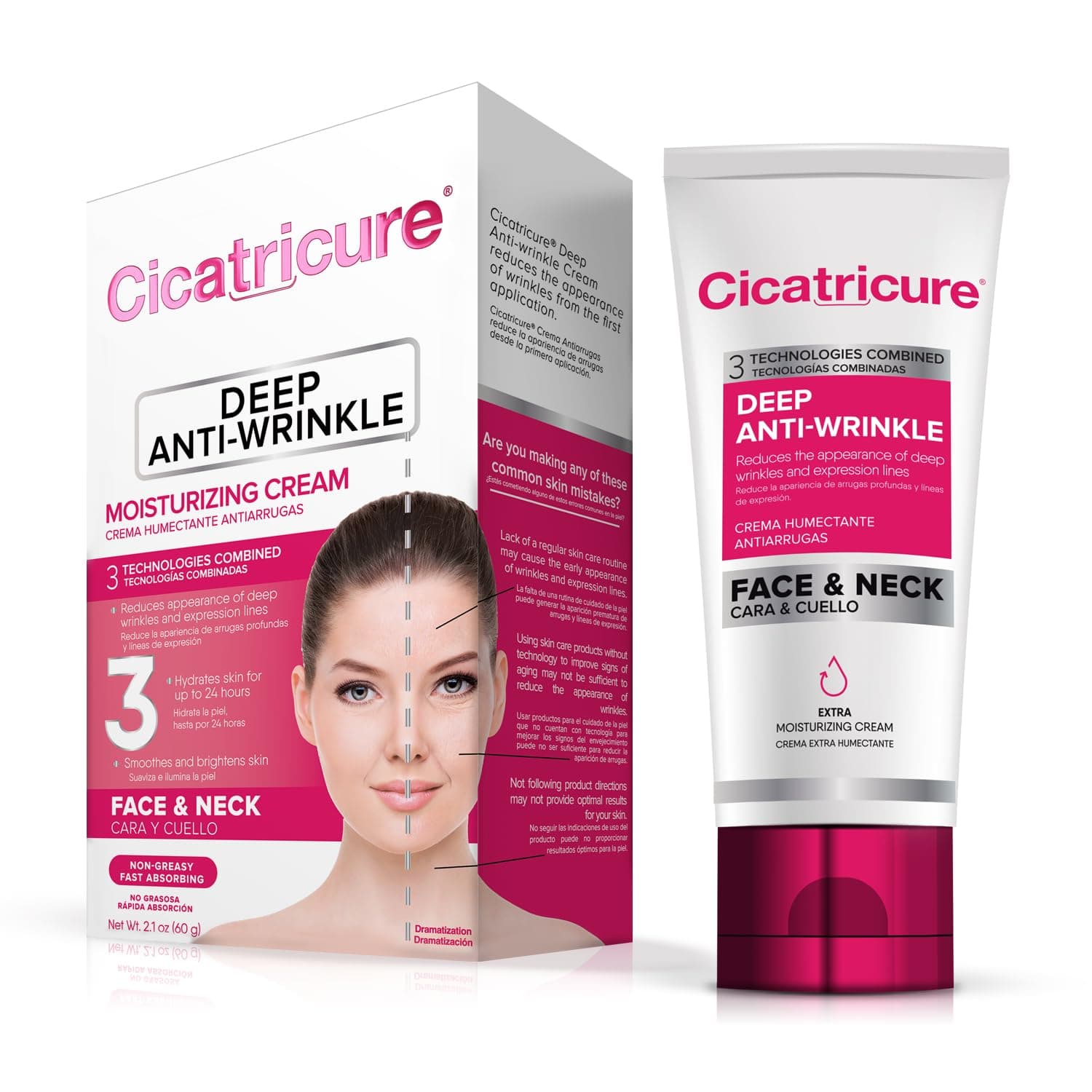 CICATRICURE FACE WRINKLE CREAM 2.1OZ