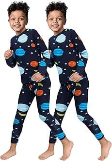 ROCKY Thermal Underwear for Kids, Boys 2 Pack Thermals, Long Johns Underwear, Base Layer for Cold Weather/Skiing - Pack of 2