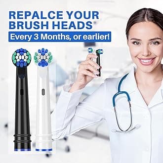 REDTRON Replacement Brush Heads for Oral B, 16 Pack Electric Toothbrush Heads for Oral B Braun, Classic Precision Clean Brush Heads Fit Professional Care, Vitality Pro Smart Genius Series and More