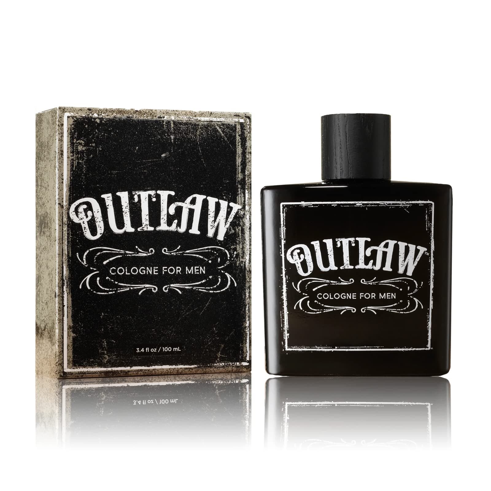Outlaw Men’s Cologne by Tru Western - Refreshing Bergamot, Lavender and Fir Balsam for a Sensual Aroma - 3.4 oz