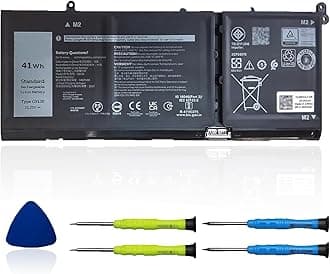 OUWEE 41Wh G91J0 Battery Replacement for Dell Latitude 3320 3330 3420 3520 Inspiron 3510 3511 3515 3525 3530 5310 5410 5418 5510 5515 5518 14 Plus 7420 7415 2-in-1 Vostro 5620 5625 V6W33 TN70C 11.25V