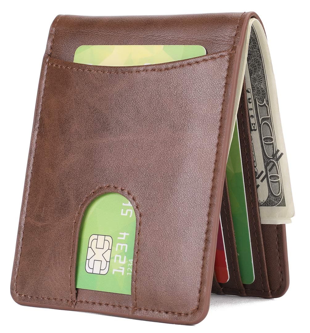 Mens Slim Front Pocket Wallet with Quick Slot