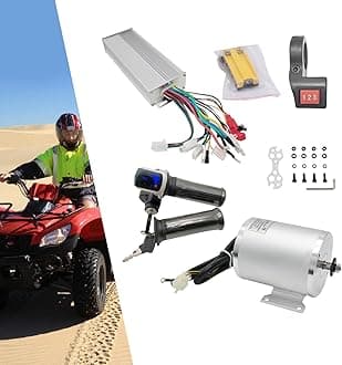 24V 36V 48V Electric Bicycle Conversion Kit E-Bike Wheel Motor Kit with Chain Freewheel Motor Controller Accelerator Handle Electric Bike Motor Controller Kit for Regular Bicycles