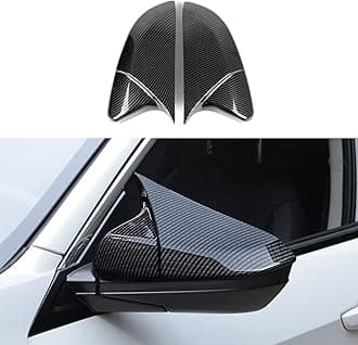 Rearview Mirror Guard Cover Decals for 2016-2021 Honda Civic 10th Gen Accessories ABS Carbon Fiber Exterior Protector Stickers