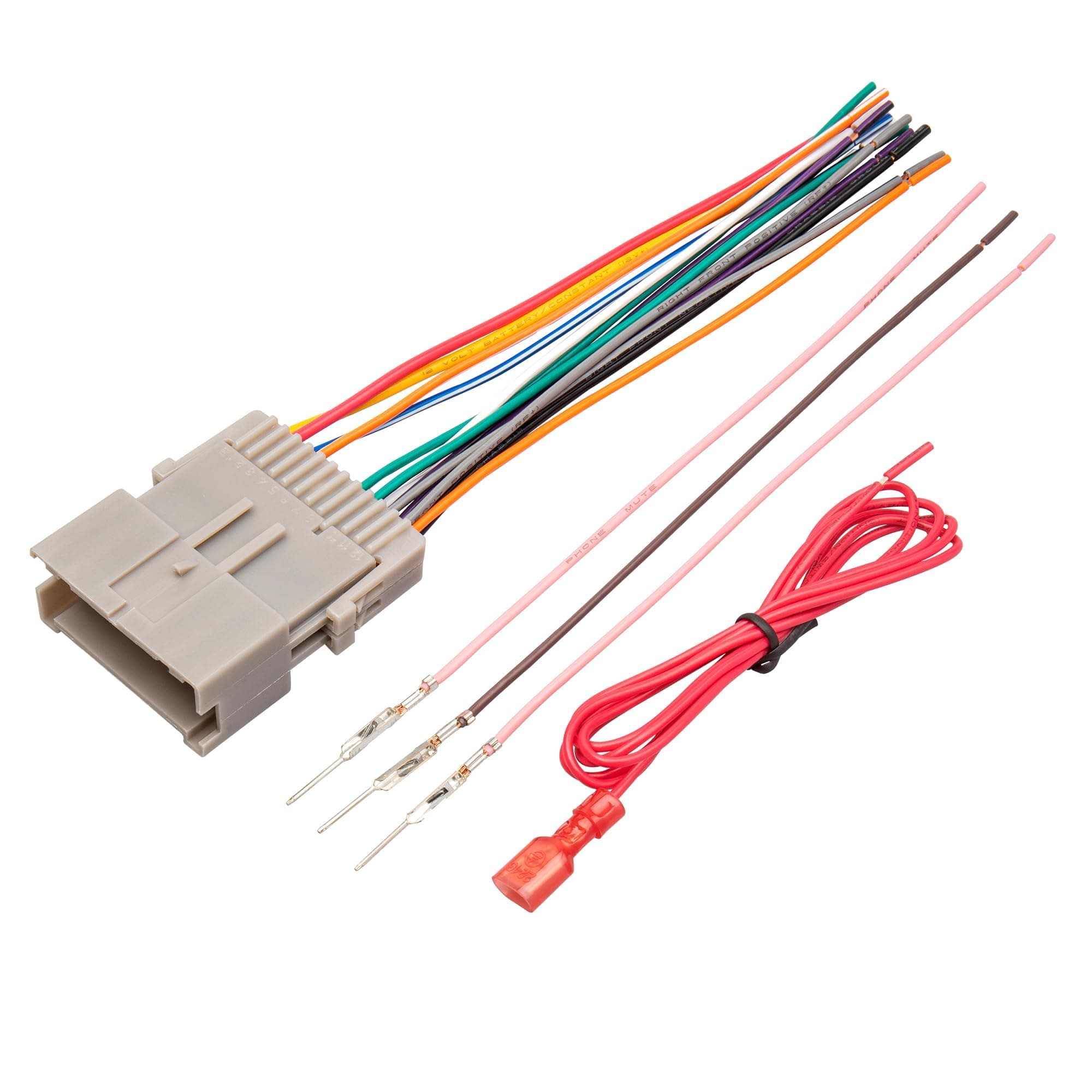 Stereo Wiring Harness Fit for 2002-2008 GMC Envoy Sierra Chevy Silverado Impala Aftermarket Stereo Radio Wire Cable Connector Adapter