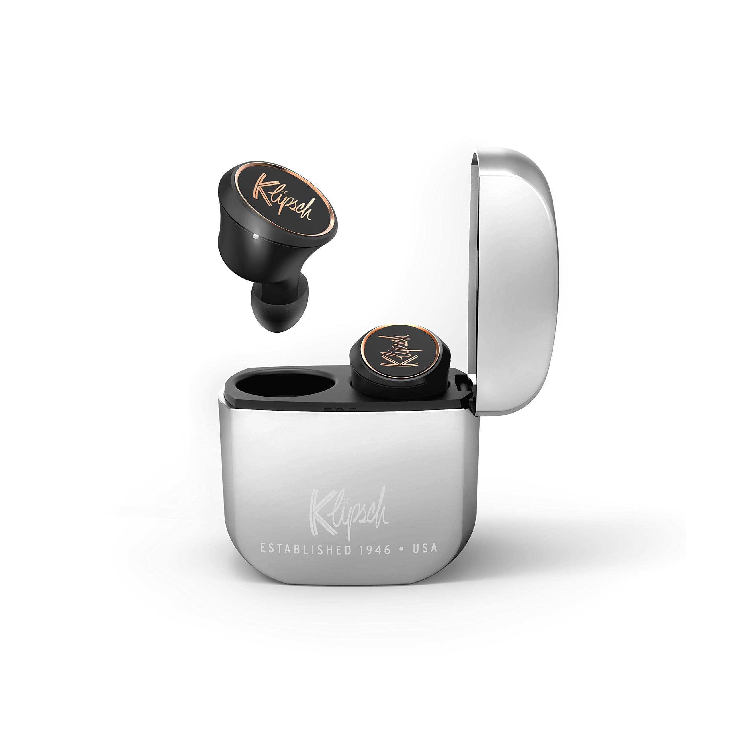Klipsch T5 True Wireless Earphones, Silver, S,M,L