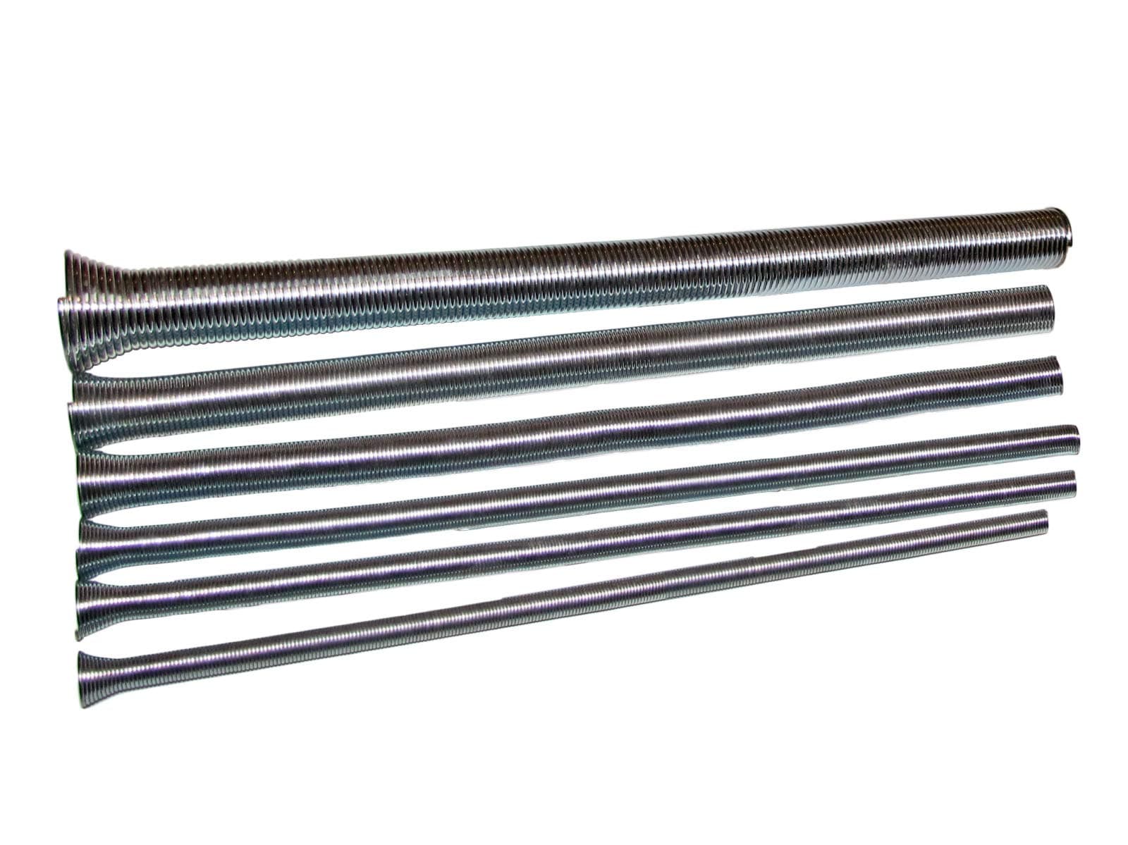 TUBE BENDER SPRING SET O.D. DIAMETERS-1/4",5/16",3/8",1/2",5/8",3/4".