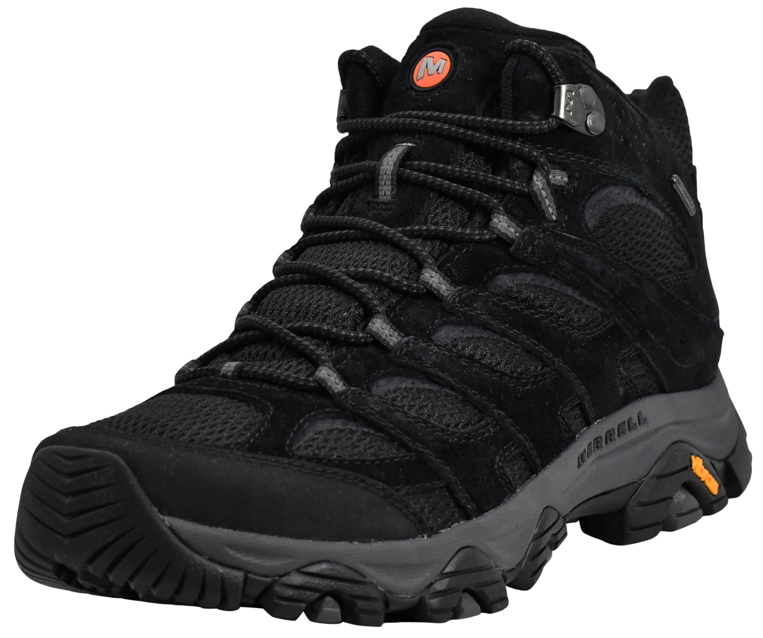 Merrell Men's Moab 3 Mid Waterproof Hiking Boot, Black Night, 12 Wide
