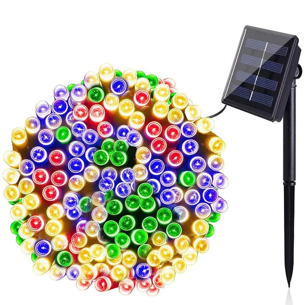 BOLWEO Solar String Lights Outdoor,72Ft 200 LED 8 Modes Waterproof Fairy Lights Festival Garden Fairy Lights for Tree, Patio, Garden, Wedding, Party, Holiday Decoration (Multi-Coloured)