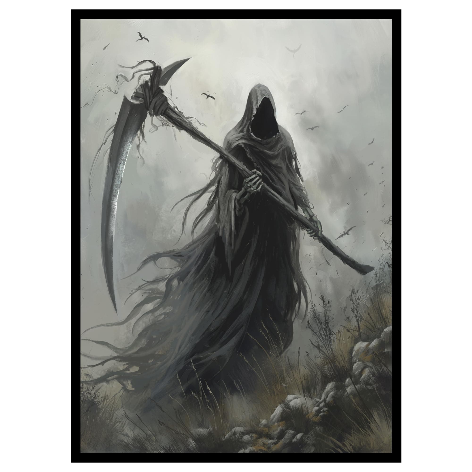 -100ct Matte TCG/MTG Art Sleeves (Grim Reaper)