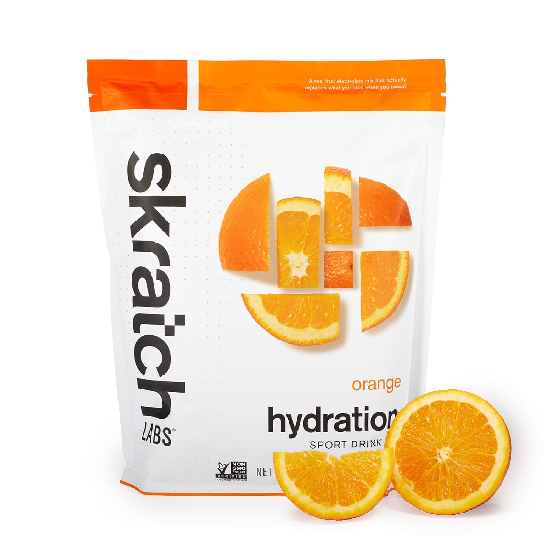 Skratch Labs Hydration Sports Drink Mix – Real‑Fruit Electrolyte Powder for Fast Hydration & Endurance | Orange | 60 Servings | Vegan, Non‑GMO, Clean Ingredients