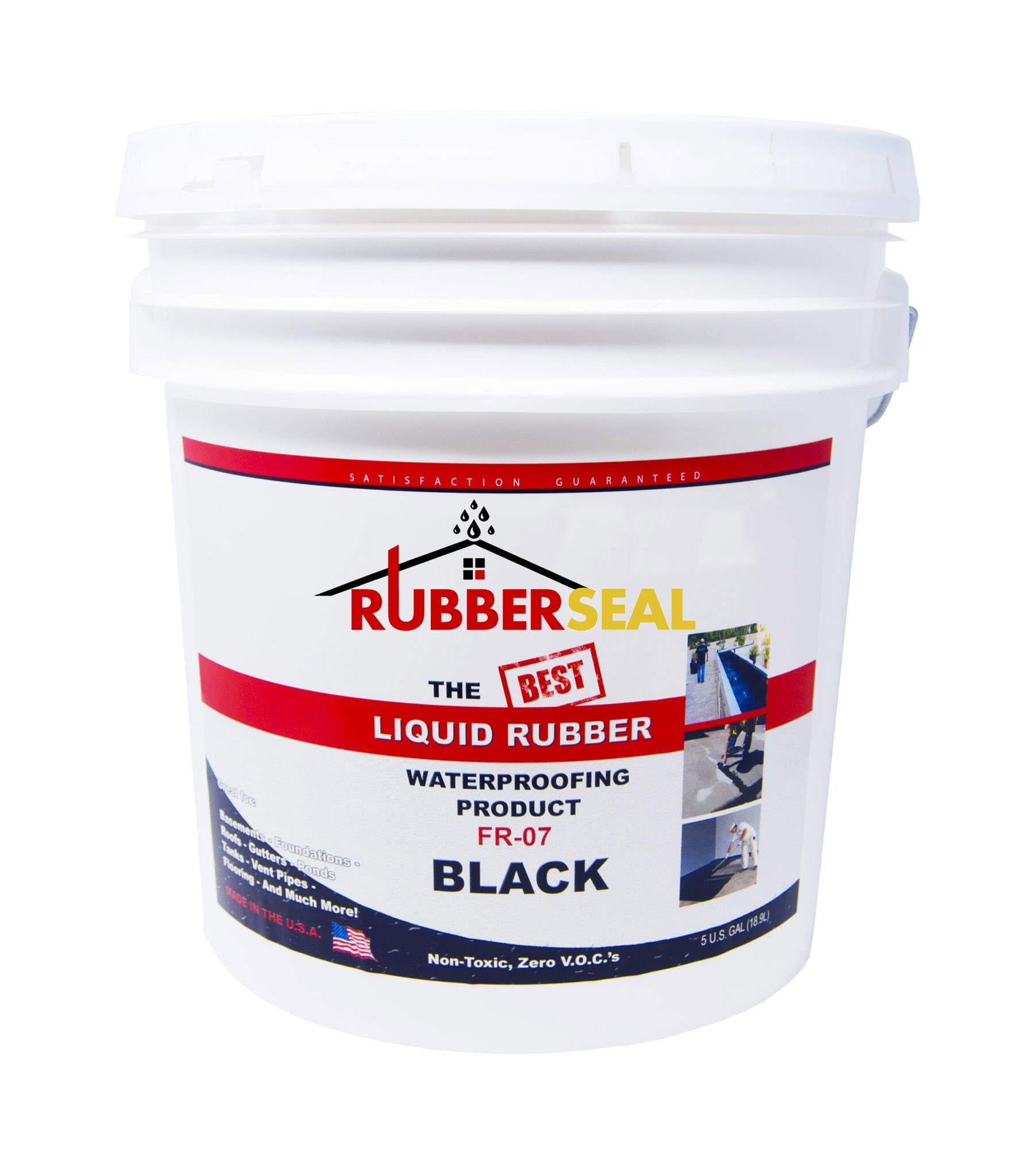Rubberseal Liquid Rubber Waterproofing and Protective Coating - Roll On (5 Gallons)