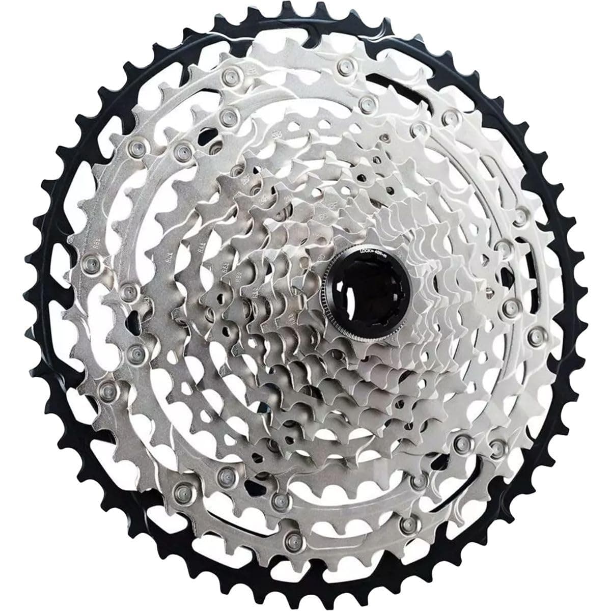 SHIMANO SLX CS-M7100 Cassette - 12-Speed, Silver/Black, Micro Spline