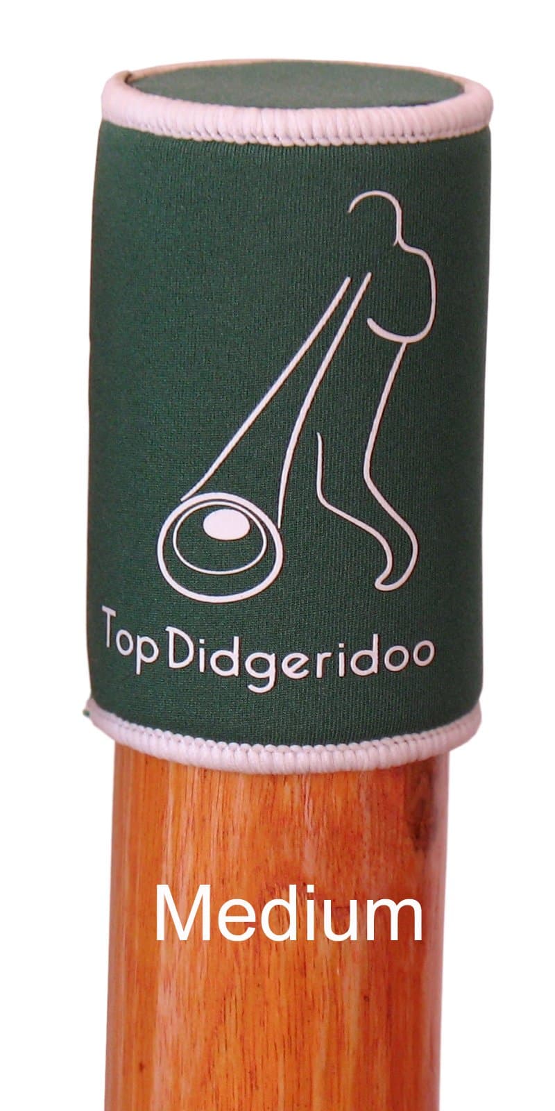 Didgeridoo Mouthpiece Cover With TopDidgeridoo Logo & Slogan (Medium)