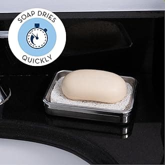 S&T INC. ST 529901 Soap Saver Bundle - 2.9" X 4.4", White, 6pk