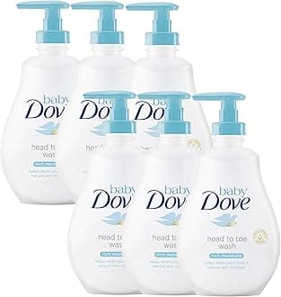 Dove Baby Head to Toe Body Wash Rich Moisture - 6 Packs x 13.52 FL.Oz / 400 ml