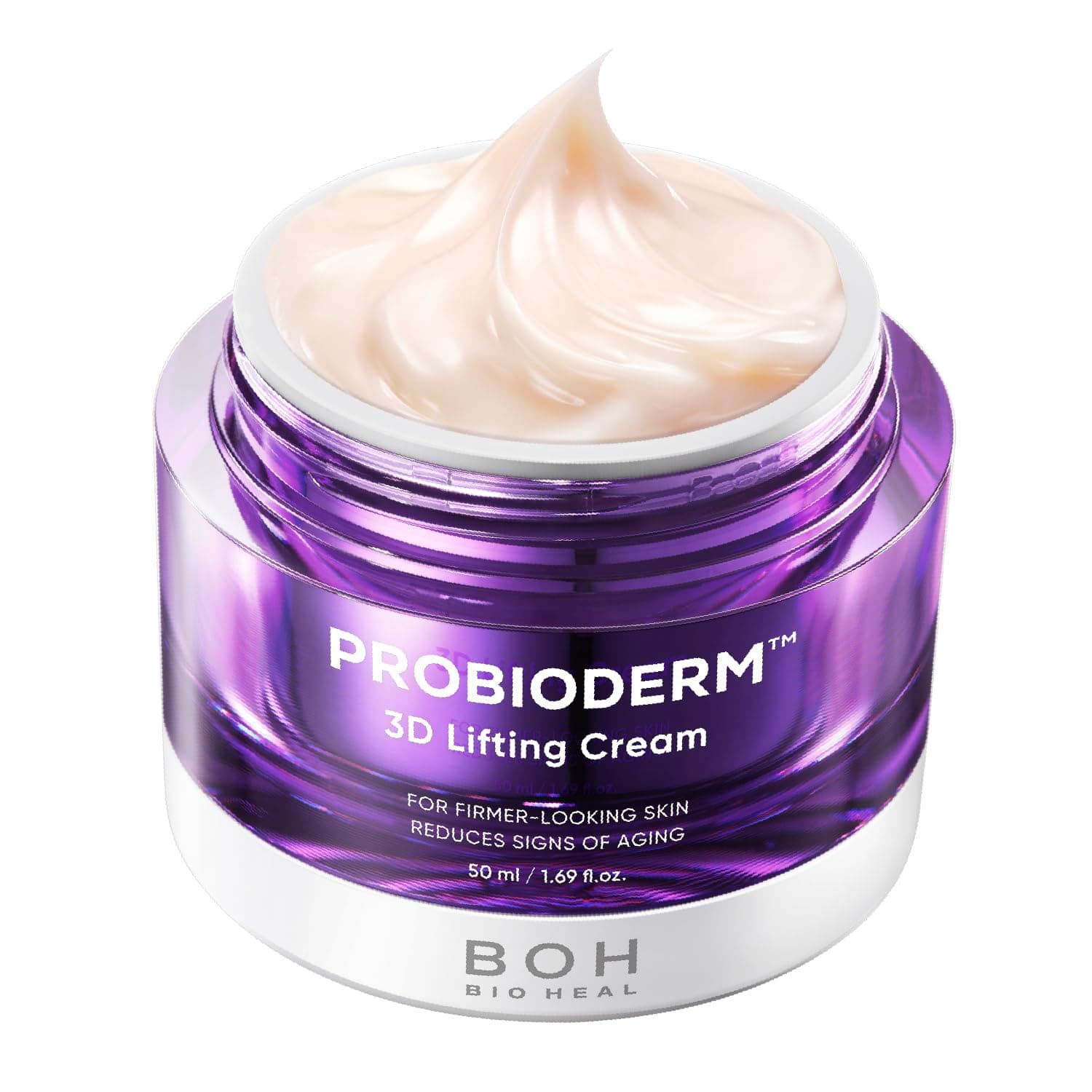 Probioderm 3D Lifting Cream 1.7 fl oz | Advanced Korean Anti-Aging Probiotics Facial Night Cream Moisturizer with 17-Peptide Complex & Patented Probioderm for Wrinkles on Face and Neck
