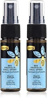 COMVITA Propolis Natural Throat Spray - Soothing Mint Flavor with Manuka Honey - Natural Immune Support, Antioxident, Dietary Supplement - 0.7 Fl oz (Pack of 2)