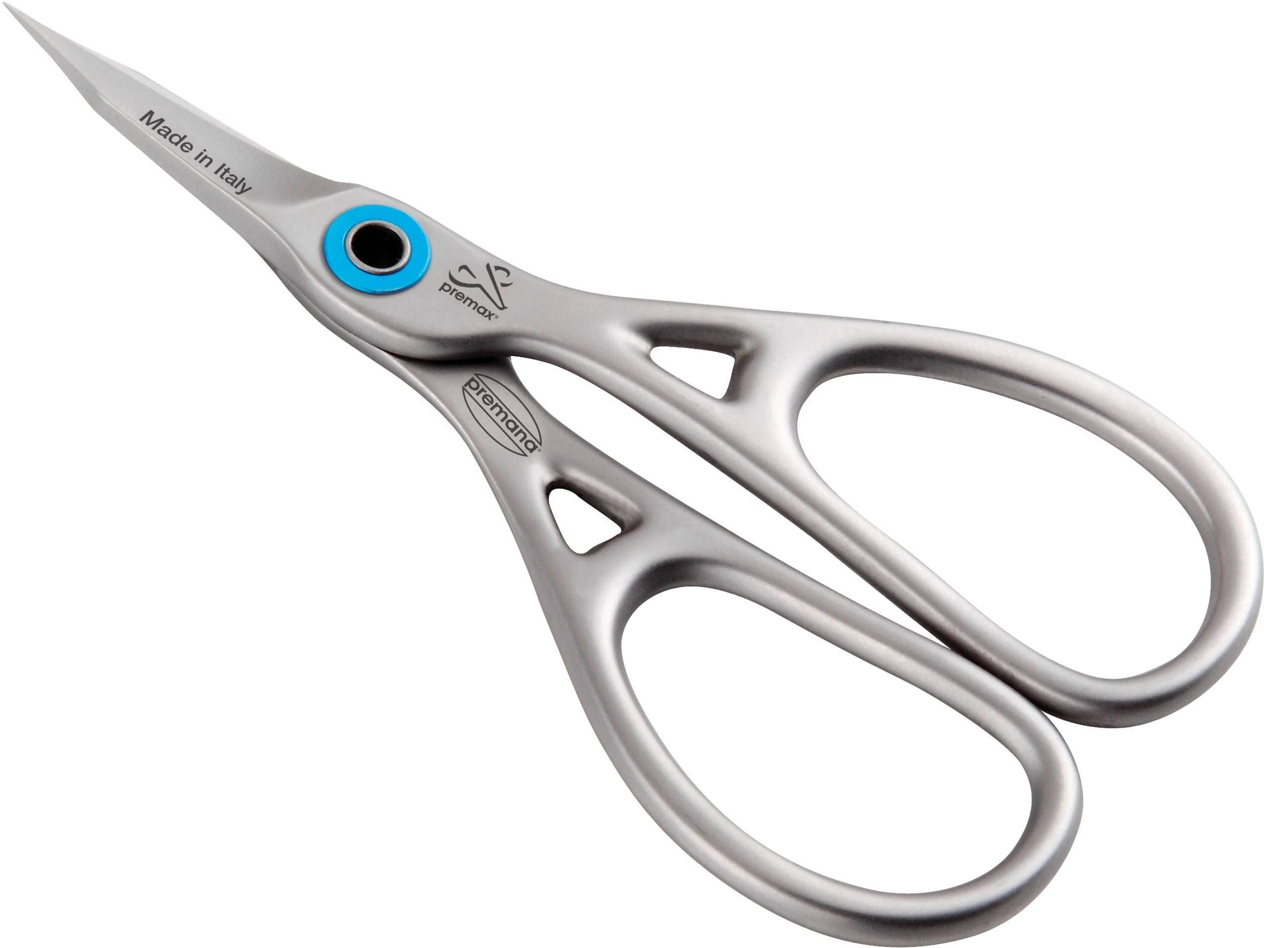 Ring Lock manicure scissors with large finger holes, stainless, for cutting nails and cuticles, length 9.5 cm