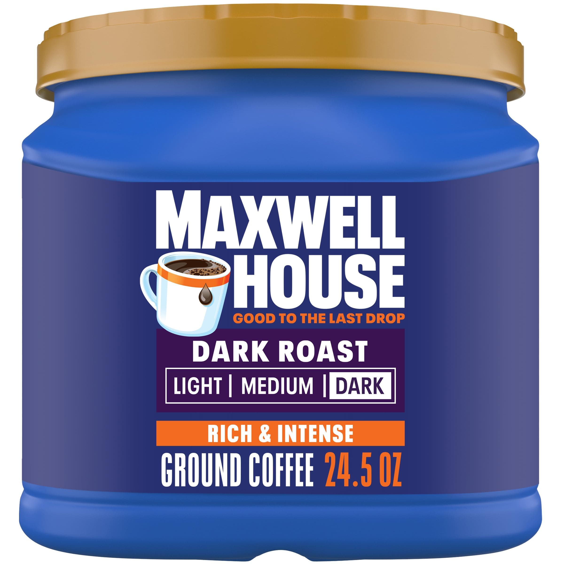 Dark Roast Ground Coffee (24.5 oz Canister)