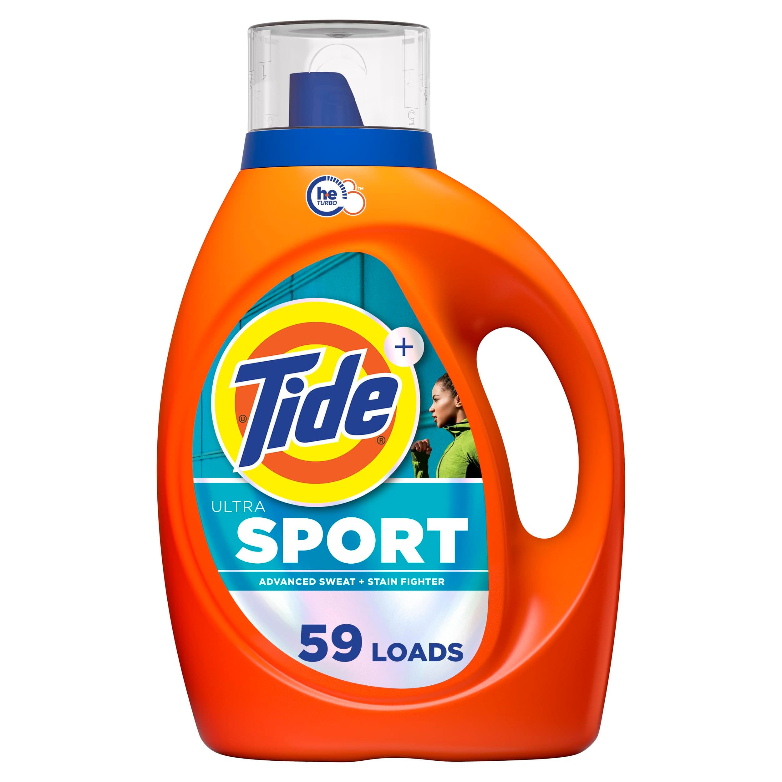 Tide Ultra Sport Liquid Laundry Detergent, 84 fl oz, 59 Loads, Laundry Detergent Liquid with Advanced Sweat plus Stain Fighters