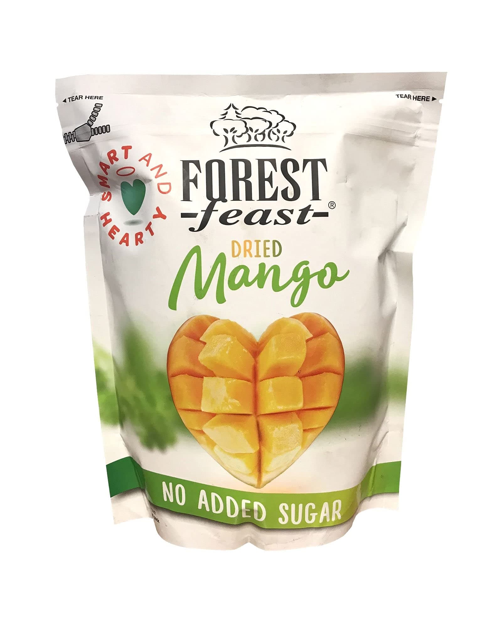 Forest Feast Exotic Dried Natural Mango Smart & Hearty No Added Sugar 650g