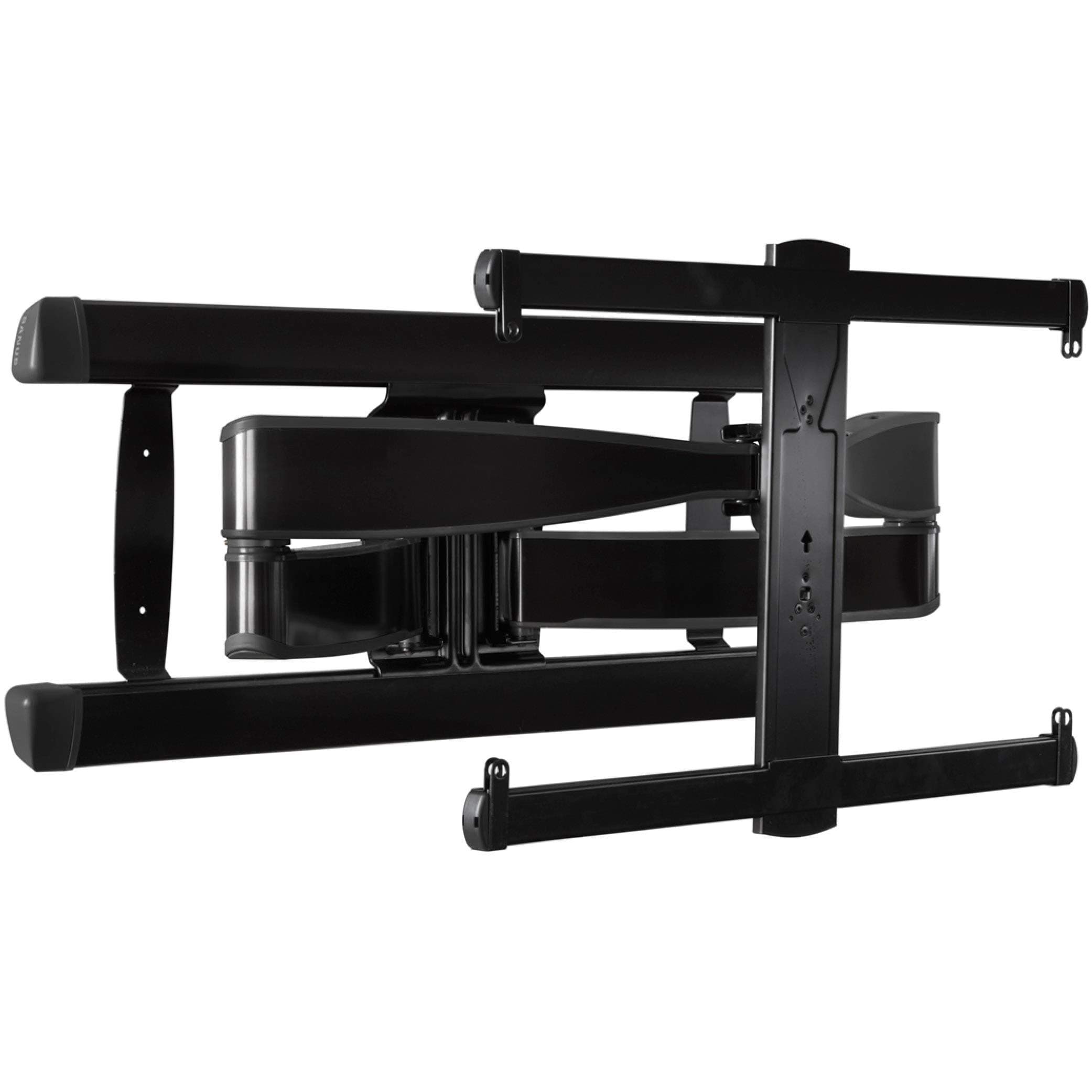 Full Motion TV Wall Mount for 42” to 90” TVs up to 125lbs – Extend, Swivel, Tilting TV Mount - Easy 3 Step DIY Install w/ Included Hardware - Black Finish