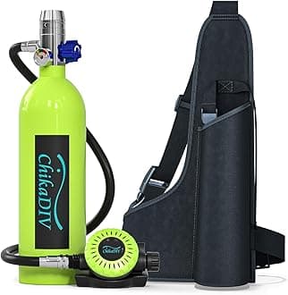 Mini Scuba Tank, 1L Lung Tank Underwater Breathing for Snorkeling & Scuba Diving Tank for Exploration Emergency