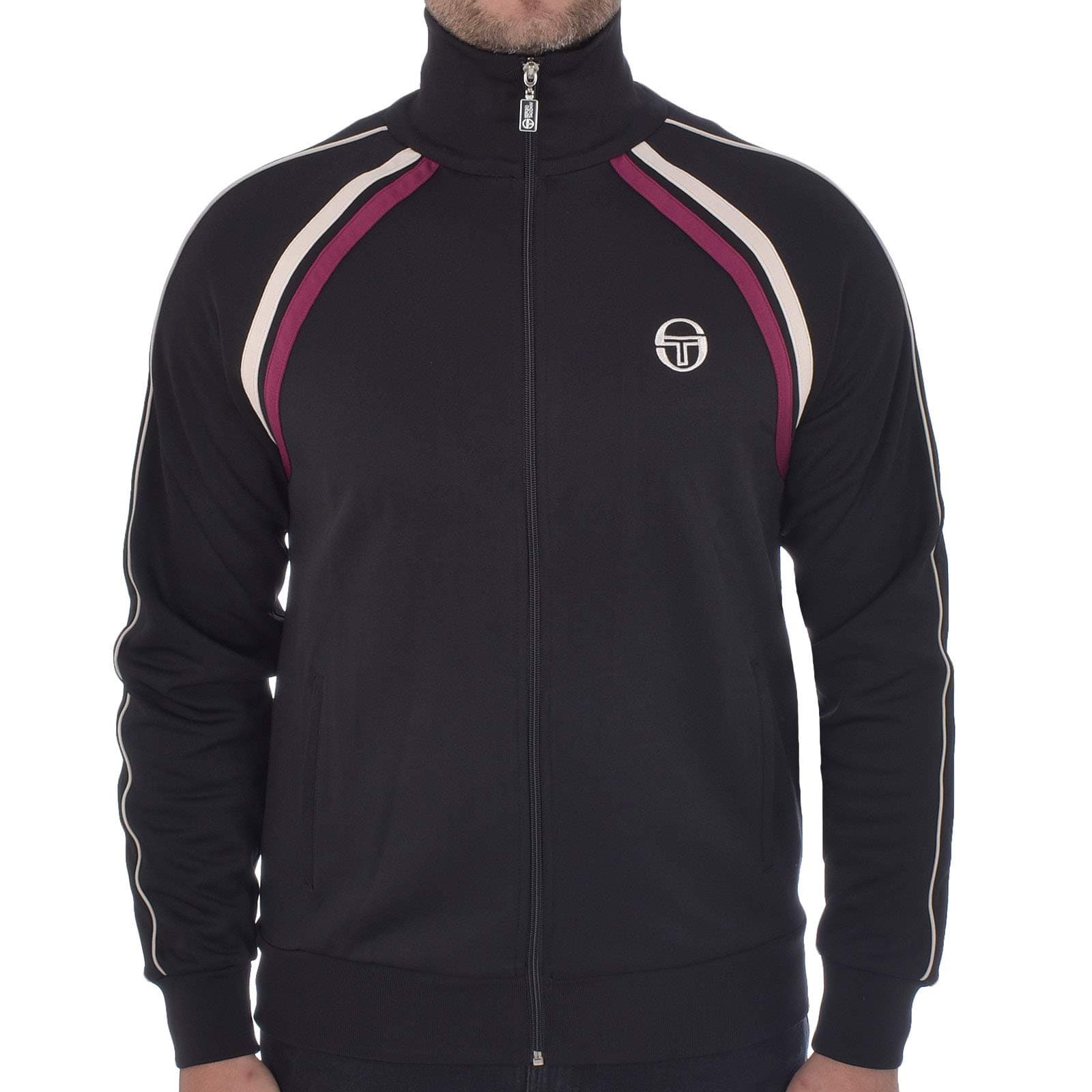 Sergio Tacchini Mens Retro Ghibli Track Jacket - Black M