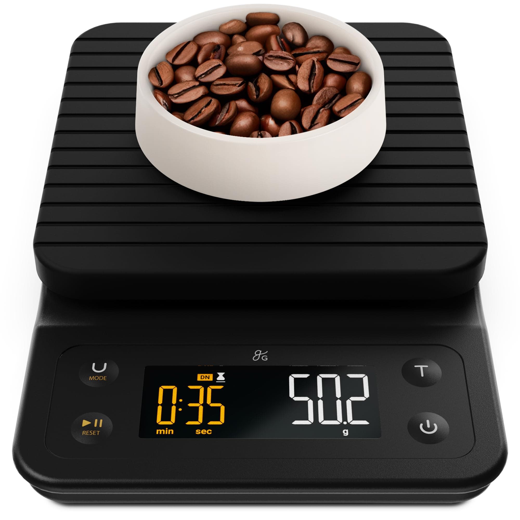 Greater Goods Digital Coffee Scale - for The Pour Over Coffee Maker | Brew Artisanal Java on a Coffee Scale with Timer | Great for French Press and General Kitchen Use | Designed in St. Louis