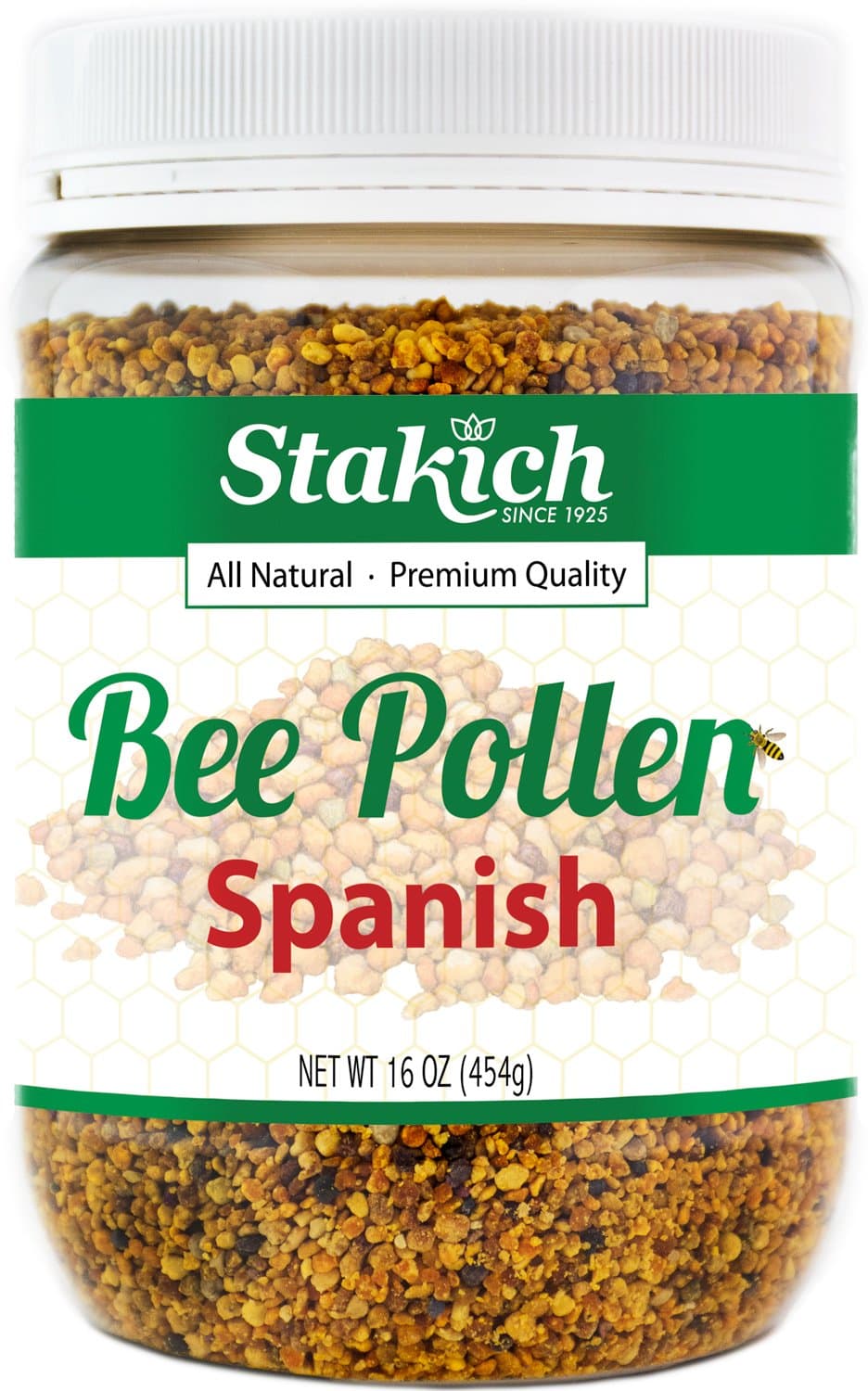 Stakich Natural Spanish Bee Pollen Granules, 0.5kg