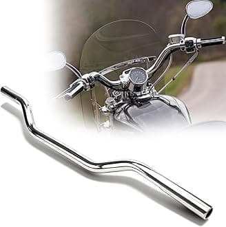 2.7" Rise 1" Clamp Drag Bars Handlebars for Harley 2010-later XL883L XL1200C XL1200NS XL1200T XL1200V and XL1200XS Models, Chrome