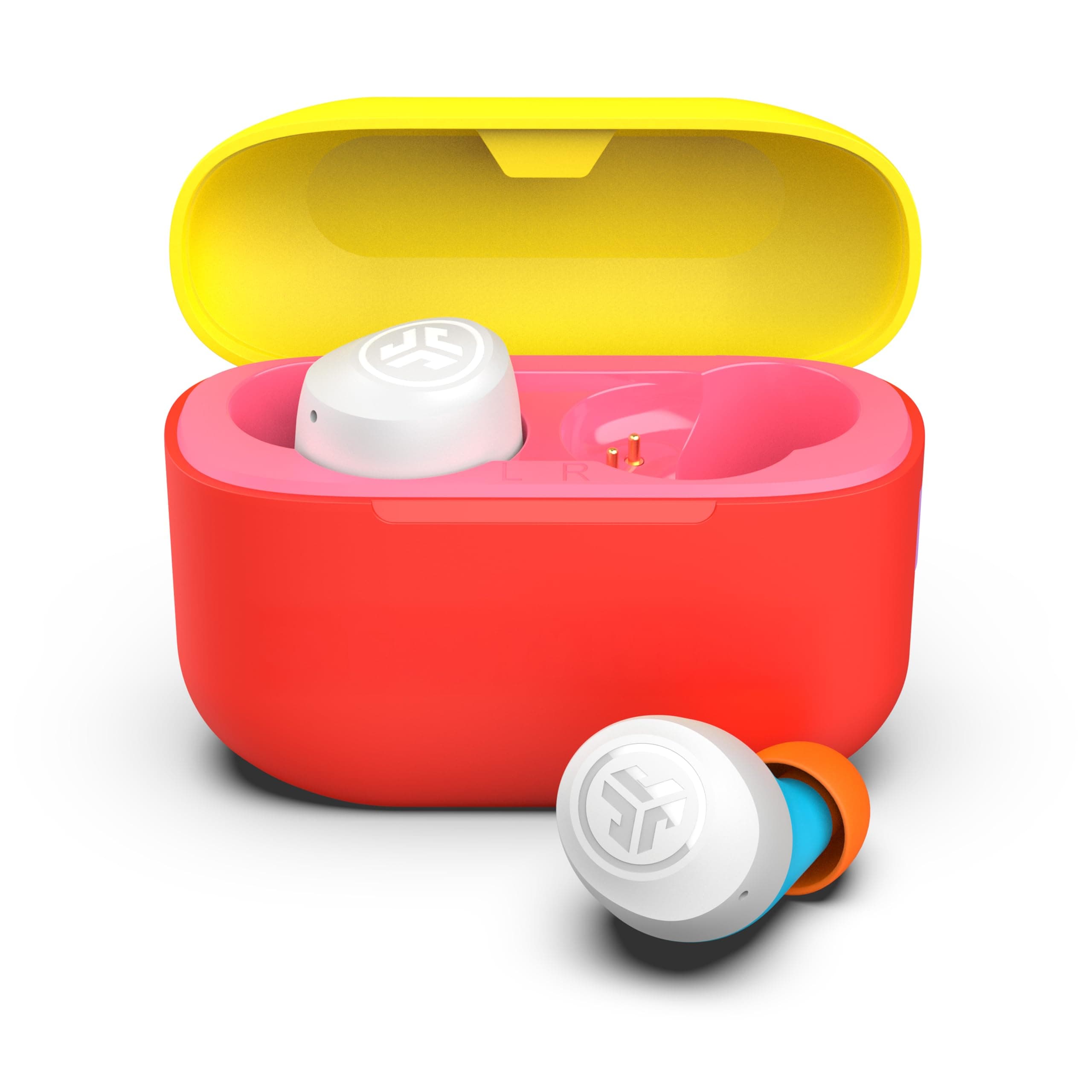JLab Fruity Pebbles Go Air Pop True Wireless Bluetooth Earbuds + Charging Case, Dual Connection, IPX4 Sweat Resistance, Bluetooth 5.1 Connection, 3 EQ Sound Settings