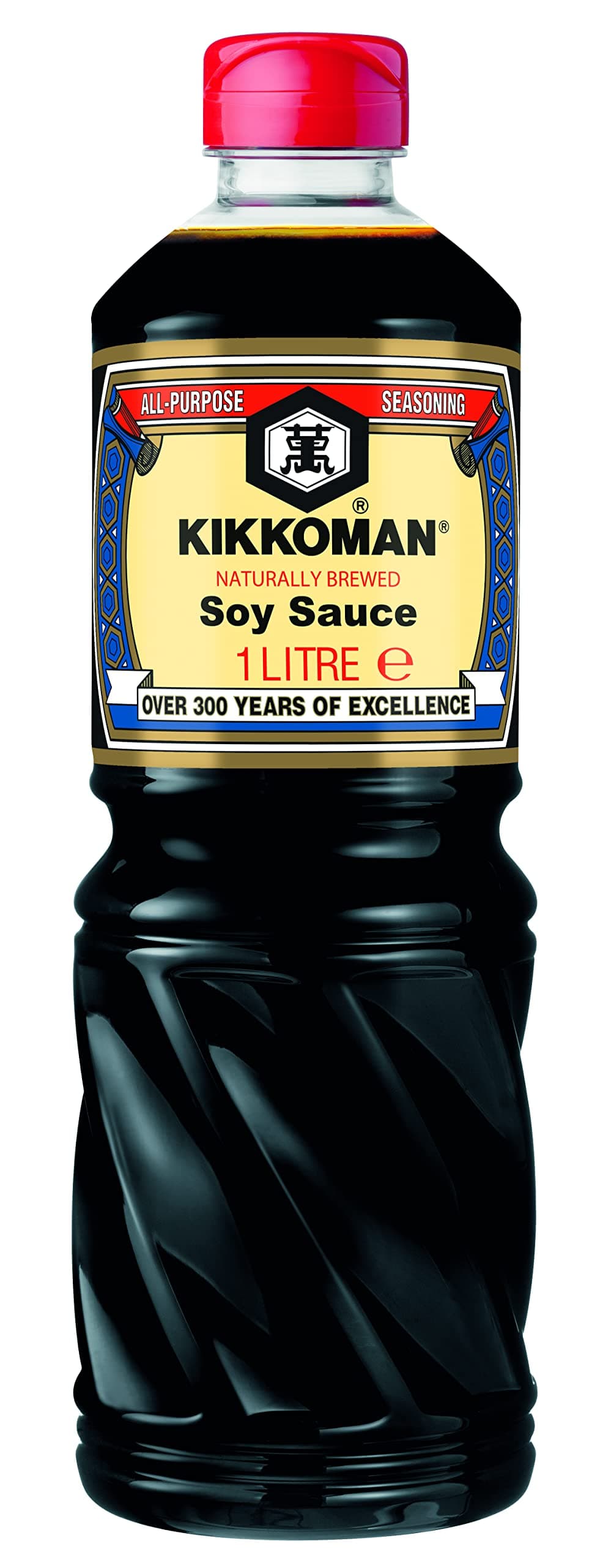 Kikkoman Soy Sauce, 1 Litre, Naturally Brewed