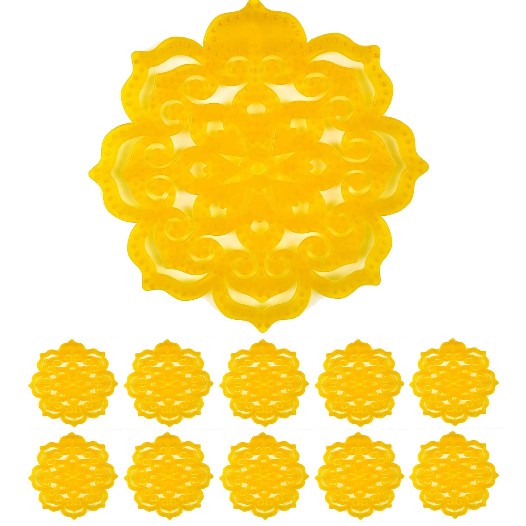 Health Gards Urinal Screen with Non-Para Block 10 Pack, Scent Lasts for Up to 5000 Flushes ,Anti-Splash & Odor Neutralizer, Ideal for Bathrooms, Restrooms, Office, Restaurants, Schools (Orange/Fresh)