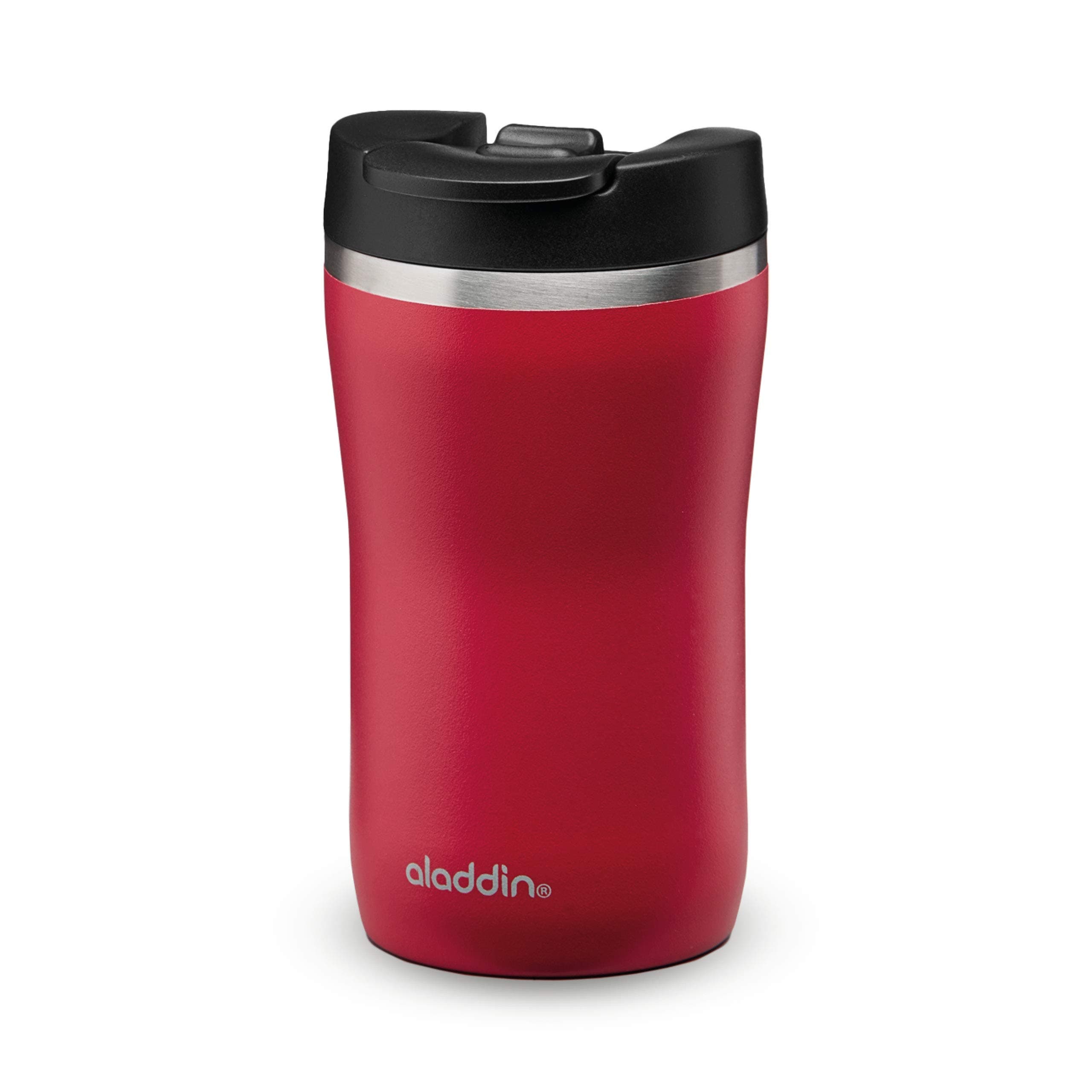 Aladdin Keeps Hot for 2.5 Hours-BPA-Free-Dishwasher Safe, Stainless Steel, Red, 0.25L