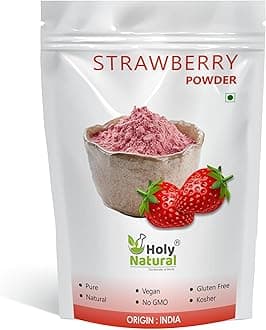 Holy Natural - The Wonder of World Holy Natural Strawberry Powder -(50 Gm),Sweet&Delicious,Make For Juice,Cake,Smoothie,Ice-Cream,Candy,Dessert.
