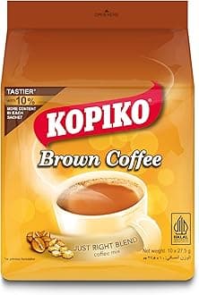 Brown Coffee Just Right Blend Coffee Mix 10 Sachets (1 Pack)