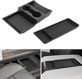 LUWU Center Console Tray Set 2023 2024 2025 2026 Hummer EV SUV Accessories Lower Storage Tray Armrest Console Organizer 2PCS