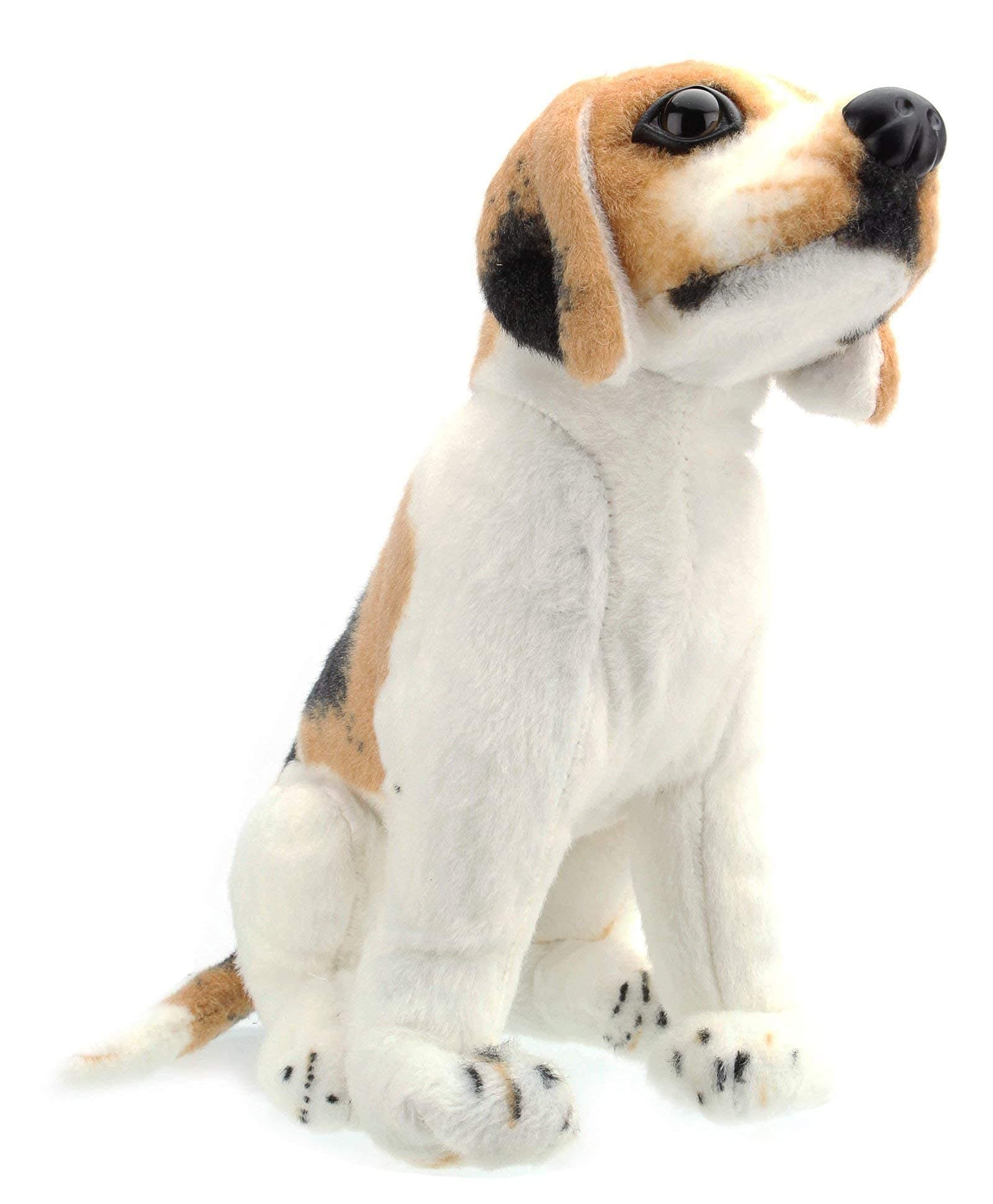 Tickles Beagle Sitting Dog Soft Plush Stuffed for Kids Boys & Girls Birthday Gifts Home Decoration (Color: White Size: 22 cm)