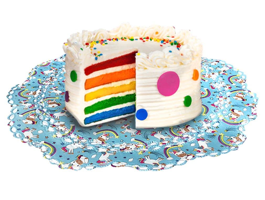 Paper Doily with Punky Funky Magic Unicorn Design, 36 cm Diameter Pack of 3 for Pâtisserie Finely Textured Design Premium Quality Made in Germany