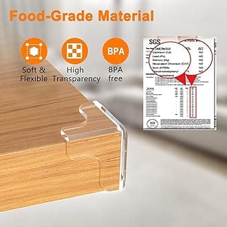 McMola Corner Protector for Kids, 12PCS Pre-taped Table Corner Protectors for Baby, Furniture Corner Protectors Baby for Sharp Corners with Thick Strong Adhesion