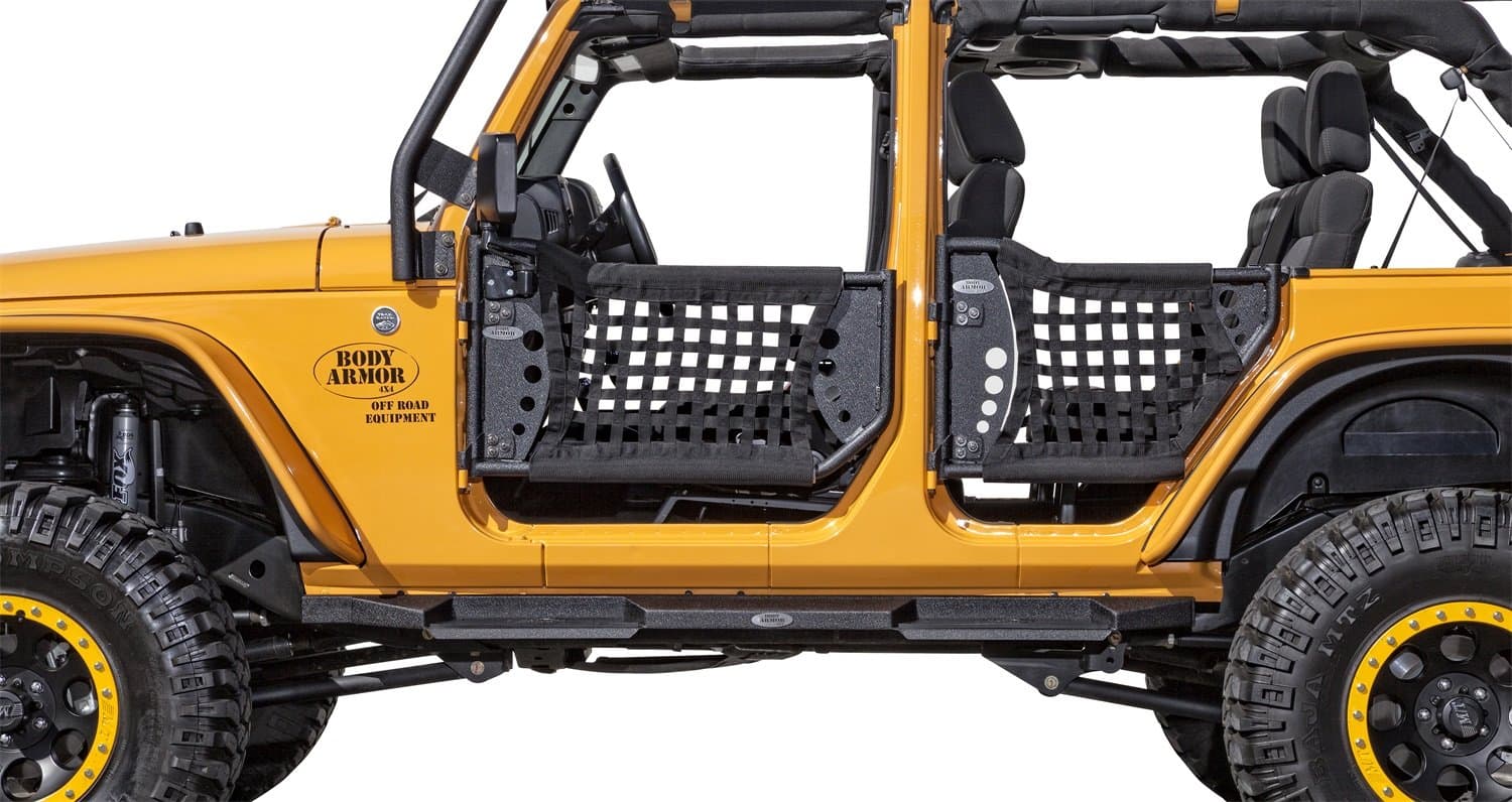 Body Armor 4x4 (JK-6137) Gen II Black Front Trail Door for Jeep JK Wrangler